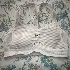 Nike Women's Mesh White Sports Bra